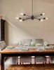 Dainolite Nebraska 6 Light Horizontal Pendant Espresso Finish Lamp|Luminaire suspendu horizontal Nebraska de Dainolite avec fini espresso et 6 ampoules