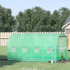 Outsunny Walk-in Tunnel Greenhouse 13 X 6.4 X 6.5 Ft Hoop House, Green|Outsunny Serre Tunnel De Plain-pied, Serre De 13 X 6.4 X 6.5 Pi, Vert