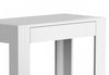 24” Classic Narrow Accent Table With Hidden Storage & Lower Shelf - White | Table d’appoint étroite classique de 24 po avec rangement dissimulé et tablette inférieure - blanche