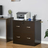 Vinsetto 2-drawer File Cabinet With Lock And Hanging Bar|Vinsetto Classeur A 2 Tiroirs Avec Serrure Et Barre De Suspension