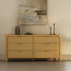 Park Contemporary 68" Dresser in Natural (6-Drawer) | Commode contemporaine Park 68" en bois naturel (6 tiroirs)