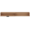 Nordika Slim 72" Wall-Mounted TV Stand with Storage Cabinet - Light Walnut | Meuble pour téléviseur mural mince Nordika de 72 po avec armoire de rangement - noyer clair