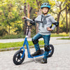 Homcom Kids Scooter Street Bike Bicycle For Teens Ride On Toy W/ 12'' Tire For 5-12 Year Old Blue|Homcom Trottinette De Cascade Reglable Pour Enfants Avec Pneu De 12" (bleu)