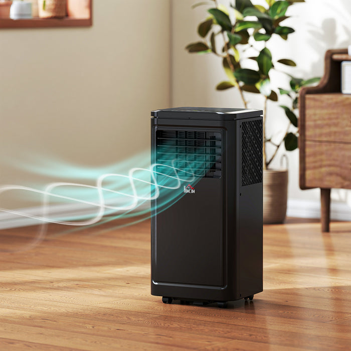 HOMCOM 8000 BTU Portable Air Conditioner for Room up to 344 Sq Ft, Black