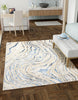 Clara Blue Rug 5'0" x 8'0" | Tapis Contemporain/Moderne Clara 5'0" x 8'0" en Bleu