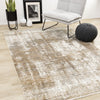 Sydney Brown Cream Grey Distressed Rug, 5'3" x 7'10" Indoor Area Rug | Tapis Sydney brun creme gris vieilli, 5'3" x 7'10"