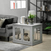 Pawhut Dog Crate Furniture, 32" Dog Kennel Side End Table With Three Doors, Locks, Dog Cage For Indo|Pawhut Meuble De Niche Pour Chien, Niche Pour Chien 32"avec Trois Portes, Serrures, Cage Pour Chien