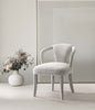 Palmer Mid-Century Modern Upholstered Tweed Armchair in Silver Lining Armoire | Fauteuil Palmer style milieu du siecle moderne en tweed rembourre, coloris Silver Lining