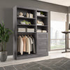 Bestar Pur 61 W Closet Organizer System - Bark Grey|Système d’organisateur de garde-robe Pur de Bestar de 61 po (L) - gris écorce