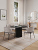 Flor and Hathaway Modern Industry Chic 5-Piece Dining Set in Wheat and Black | Ensemble de salle a manger moderne Flor et Hathaway Chic industriel 5 pieces en ble et noir