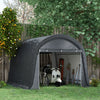 Outsunny 10'x10' Outdoor Storage Shed, Waterproof Heavy Duty Portable Shed|Outsunny 10'x10' Hangar De Stockage Exterieur, Hangar Portable