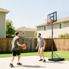 Soozier 4.6-10ft Portable Basketball Hoop with Wheels and 43" Backboard