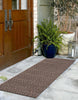 Linden Contemporary 2'0" x 10'0" Runner Rug in Brown Indoor Area Rug | Tapis Contemporain Linden 2'0" x 10'0" en brun