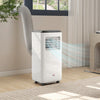 HOMCOM 10,000 BTU Portable Air Conditioner for 440 sqft room, Timer, White