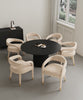 Aspen and Hathaway Modern Industry Chic 7-Piece Dining Set in Silver Lining and Black | Ensemble de salle a manger moderne industriel Aspen et Hathaway 7 pieces, finition argentee et noire