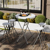 Outsunny 31.5" Outdoor Bar Table, Bar Height Folding Table With Hdpe Top