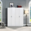 Hopkins Modern 30" Storage Cabinet in White (7-Shelf) - Set of 2 Armoire | Armoire de rangement moderne Hopkins 30" en blanc (7 etageres) - Lot de 2