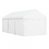 Outsunny 10 X 20ft Carport, Portable Garage With 2 Roll-up Doors, White|Outsunny Abri D'auto 10 X 20 Pi Avec 2 Portes Enroulables, Blanc