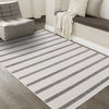 Covington Grey White Striped Rug, 5'3" x 7'7" Indoor Area Rug | Tapis Covington Raye Gris Blanc, 5'3" x 7'7"