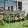 Outsunny Galvanized Raised Garden Bed With Crop Cage And Shade Cloth|Outsunny Lit De Jardin Sureleve Galvanise Avec Cage De Culture Et Toile