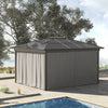 Outsunny 10' X 10' Universal Gazebo Sidewall Set With 4 Panels, Hooks/c-rings Included For Pergolas |Outsunny Ensemble De Parois Laterales De Gazebo Universel Avec 4 Panneaux, Crochets/anneaux En C Inc
