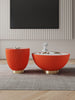 Anderson Modern 2-Piece Coffee Table & End Table Set in Orange | Ensemble de 2 tables Anderson Modern : table basse et table d’appoint, orange