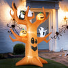 Outsunny 9ft Inflatable Halloween Haunted Pumpkin Tree W/ LEDs|Outsunny Citrouille Hantee D'halloween Gonflable De 9 Pieds Avec LED