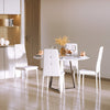 HOMCOM Dining Chairs Set of 4, Faux Leather Side Chairs with High Back