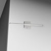 Dainolite Array LED Wall Sconce Horizontal 19w Polished Chrome White Acrylic Diffuser Lamp|Applique murale horizontale Array de Dainolite en acrylique blanc qui diffuse la lumière, avec fini chromé poli et ampoule à DEL de 19 W