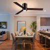 Homcom 3 Speed Mount Ceiling Fan With LED Light|Homcom Ventilateur De Plafond A 3 Vitesses Avec Lumiere LED