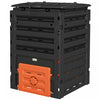Outsunny 120 Gallon Compost Bin, Large Composter With 80 Vents, Orange|Outsunny Poubelle A Compost De 120 Gallons, Avec 80 Aerations, Orange
