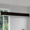 Dainolite Aubrey Horizontal Pendant 30w Oval Matte Black Black/White Shade Lamp|Luminaire suspendu horizontal Aubrey de Dainolite ovale avec abat-jour noir et blanc, fini noir mat et ampoule de 30 W