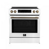 Forno Donatello Espresso 30" Induction Range, White - FFSIN0905-30WHT | Cuisiniere a induction Donatello Espresso de 30 po, blanche – FFSIN0905-30WHT