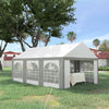Outsunny 20 X 13ft Party Tent With Sides, 6 Windows And 2 Doors|Tente De Fete Outsunny 20 X 13 Pieds Avec Cotes, 6 Fenetres Et 2 Portes