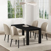 Hillman Modern Wood Upholstered Dining Chair in Sand - Set of 4 | Chaise de salle a manger moderne en bois Hillman avec revetement en tissu couleur sable - Lot de 4