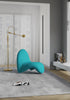 MoMa Modern Wool Blend Accent Chair in Teal - Set of 2 | Fauteuil d’appoint moderne en melange de laine MoMa, couleur turquoise – Lot de 2