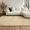 Argo Plush & Shags Beige Washable Rug 5'0" x 7'6" Indoor Area Rug | Tapis Lavable/Moelleux Argo 5'0" x 7'6" en Beige