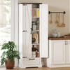 HOMCOM 71" Pantry Cabinet, Kitchen Storage Cabinet with 2 Doors, White