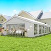 Outsunny 20' x 40' Large Party Tent with 12 Removable Window Sidewalls
