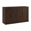 Bestar Pur 69 W Full Cabinet Bed with Mattress - Black Walnut|Armoire-lit double Pur de Bestar de 69 po (L) avec matelas - noyer noir