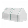 Outsunny 6' X 3' X 3' Mini Greenhouse With 2 Pe/plastic Covers, White|Outsunny Mini Serre 6' X 3' X 3' Avec 2 Couvertures Pe/plastique, Blanc