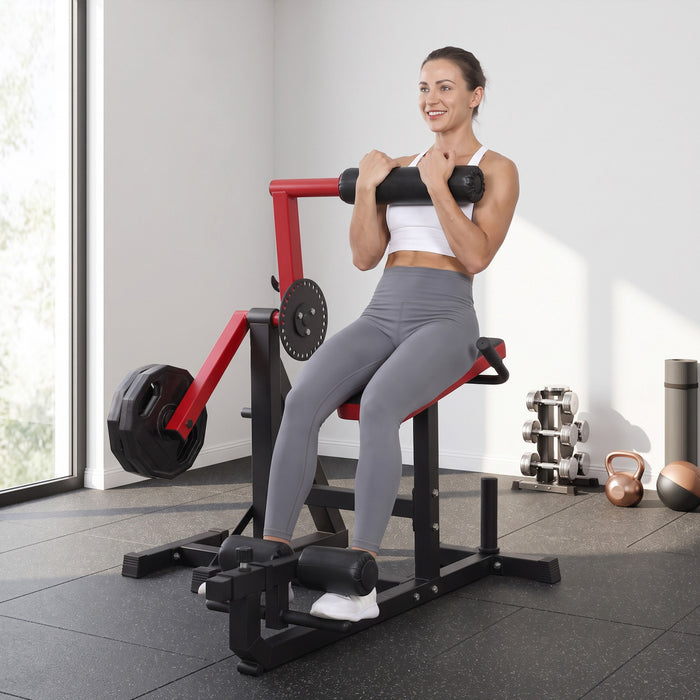 Soozier 2-in-1 Ab & Back Machine with Adjustable Seat, 660LBS Capacity