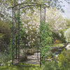 Outsunny 7' Metal Garden Arch W/ Gate, Decorative Arbor For Climbing Plant|Outsunny Arbor Decoratif Pour Plantes Grimpantes