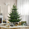 HOMCOM 6' Artificial Christmas Tree with Hinge Design Green