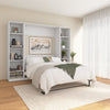 Bestar Claremont 10-Shelf Full Murphy Bed - White|Lit double escamotable Claremont de Bestar à 10 tablettes - blanc