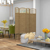 Homcom 4 Panel Folding Room Divider 5.6 Ft Privacy Screen Panel|Homcom Separateur De Piece Pliable A 4 Panneaux De 5,6 Pi