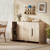 HOMCOM Sideboard Cabinet, 62" Modern Buffet Cabinet with Soft-Close Doors