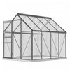 Outsunny 6' X 8' X 6.5' Polycarbonate Greenhouse Walk-in Green House|Outsunny Serre Exterieure En Polycarbonate 6' X 8' X 6.5'