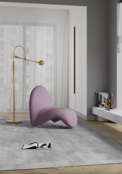 MoMa Modern Wool Blend Accent Chair in Purple - Set of 2