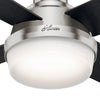 Dempsey Low Profile Ceiling Fan with Light Fixture - Black | Ventilateur de plafond Dempsey à profil bas avec luminaire - Noir